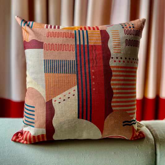 Clockwork Orange Cushion - small pattern