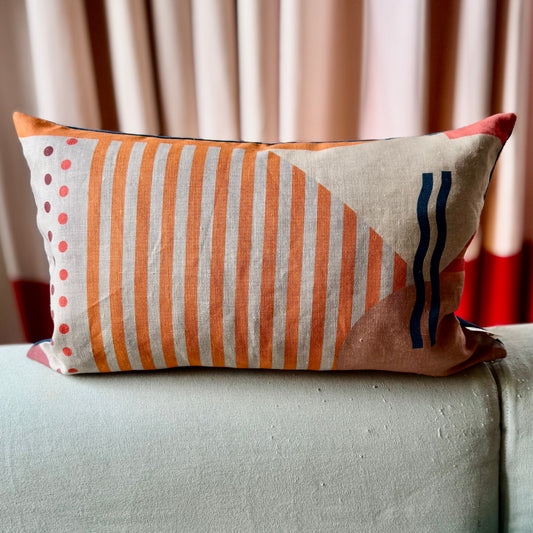 Clockwork Orange Cushion Cover - large pattern