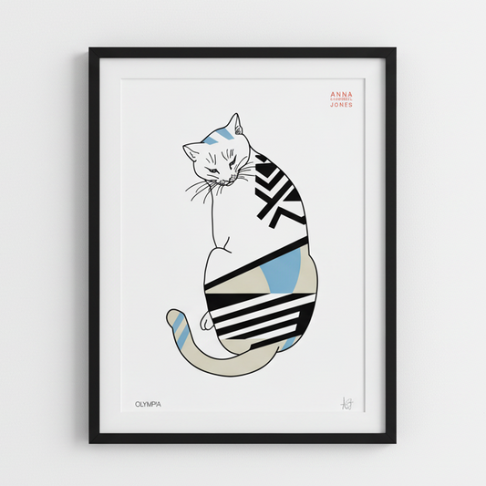 Cat Art Print Trio – Faerie, Olympia & Malkie A3