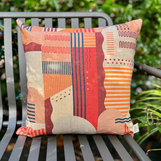 Clockwork Orange Cushion - small pattern