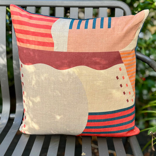 Clockwork Orange Cushion - large pattern