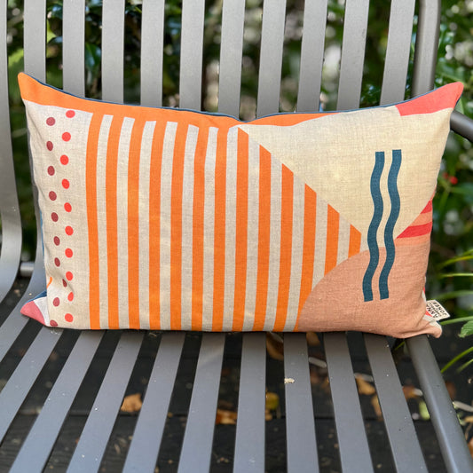 Clockwork Orange Cushion Cover - large pattern