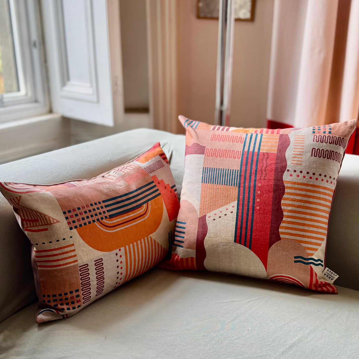 Clockwork Orange Cushion Cover - small pattern