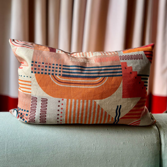 Clockwork Orange Cushion Cover - small pattern