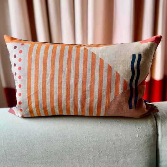 Clockwork Orange Cushion Cover - large pattern