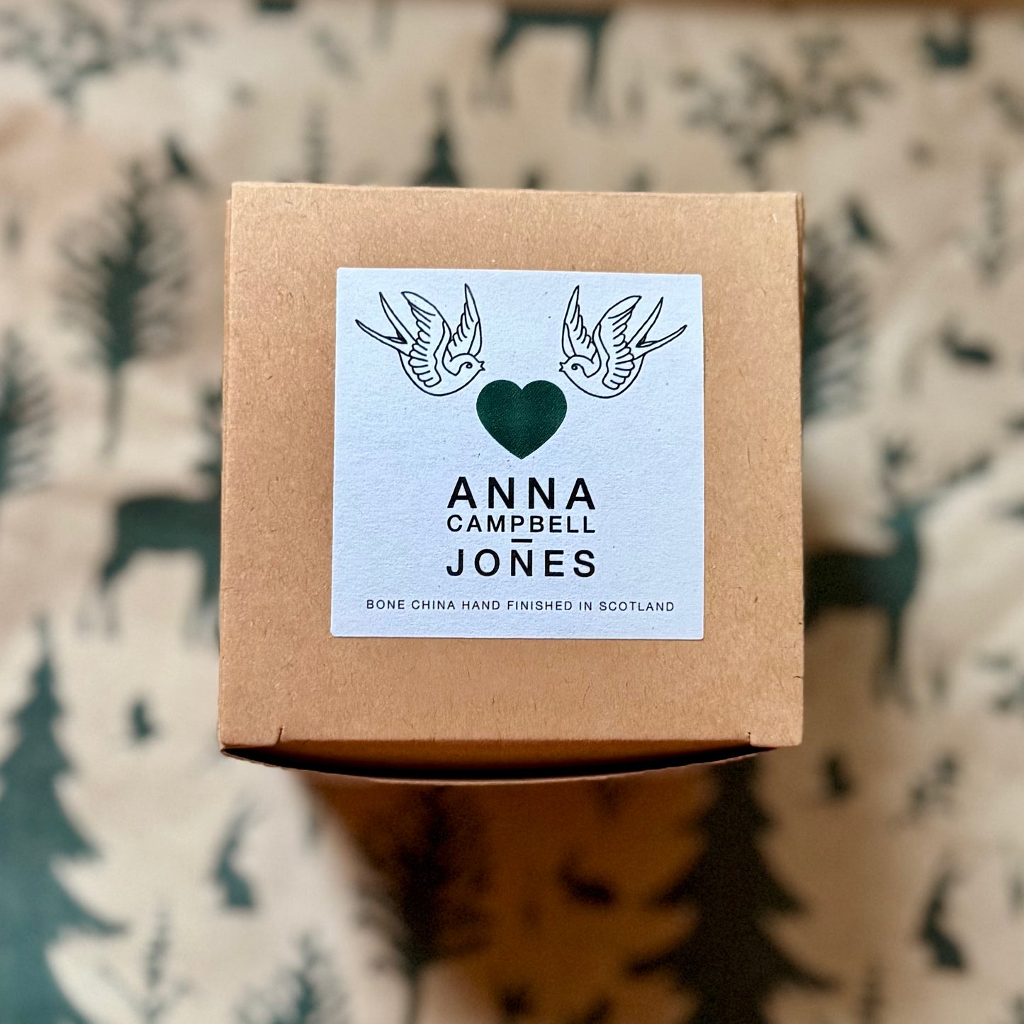 Christmas Swallow Bauble - Fir Green