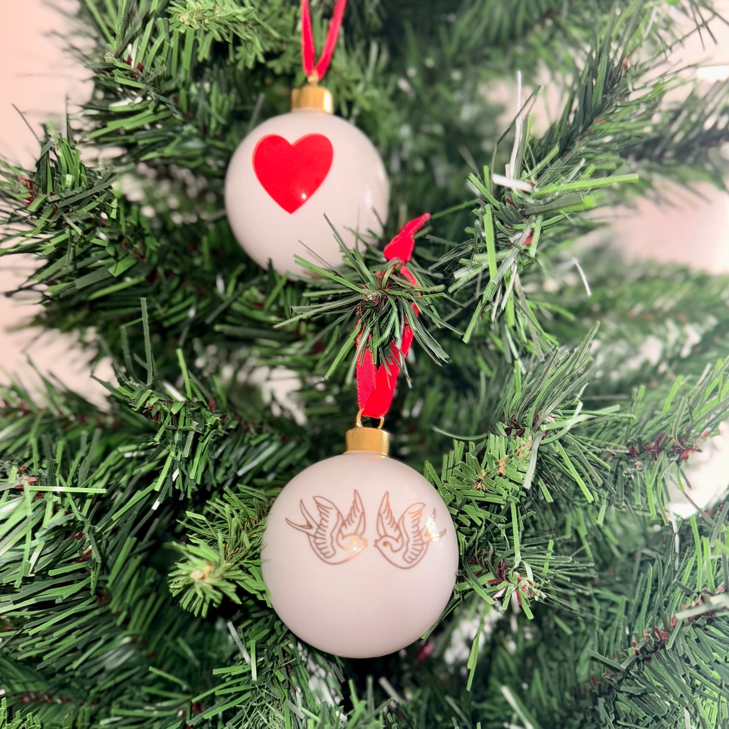 Christmas Swallow Bauble