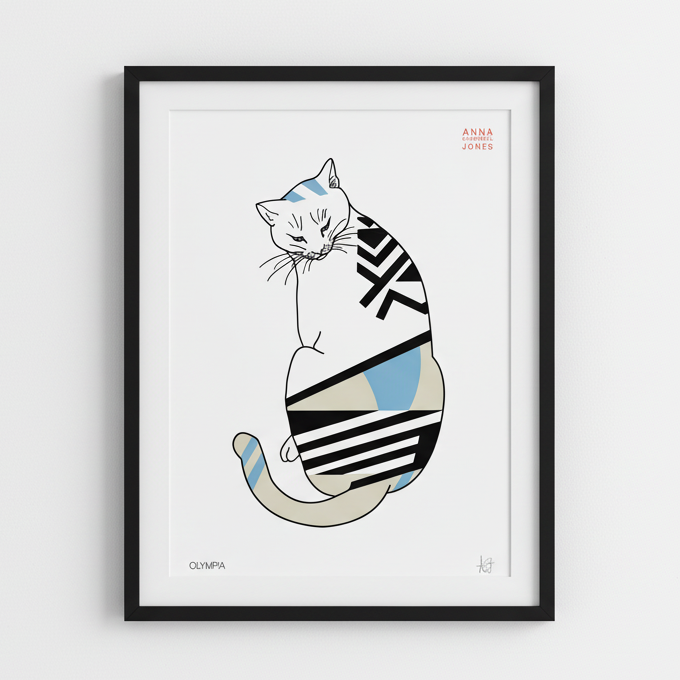 Cat Art Print Trio – Faerie, Olympia & Malkie A3